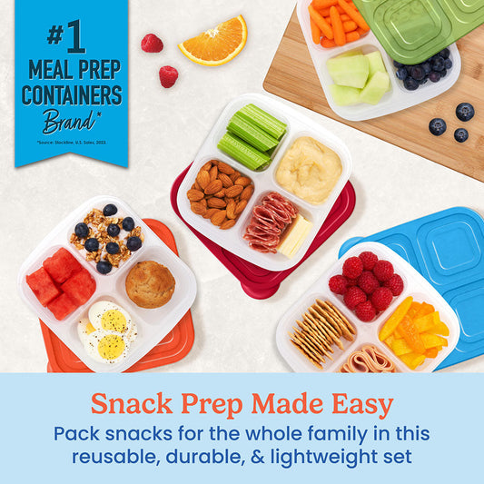Bentgo Easyboxes 4-Compartment Snack Containers 8-Piece Set