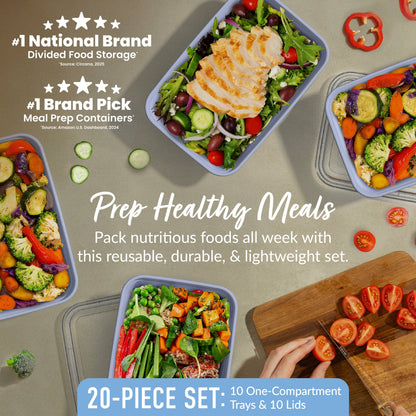 Bentgo Prep 1-Compartment Meal Prep Containers (20-Piece)