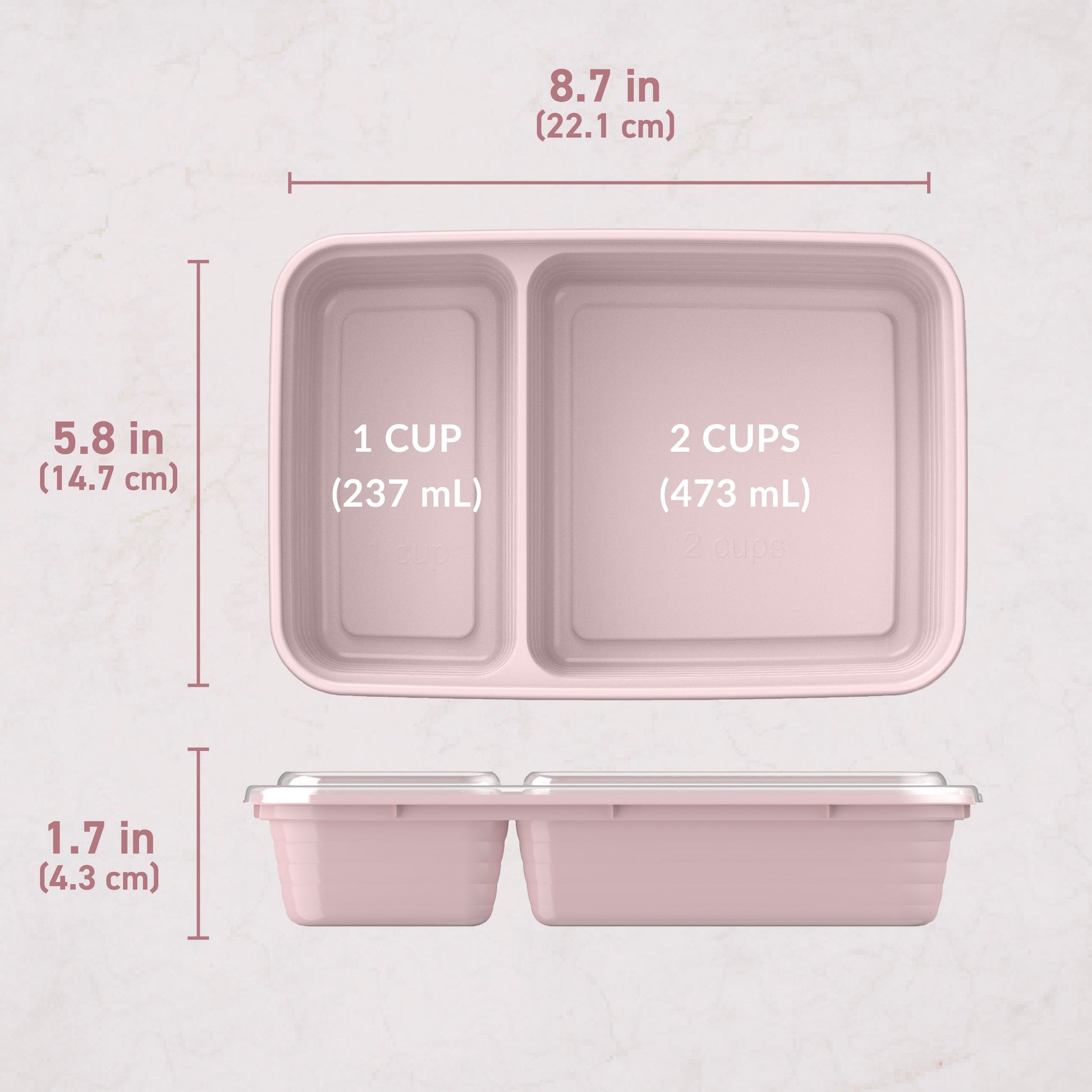 Bentgo Prep 2-Compartment Meal Prep Containers (20-Piece)