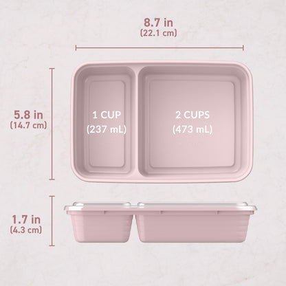 Bentgo Prep 2-Compartment Meal Prep Containers (20-Piece)