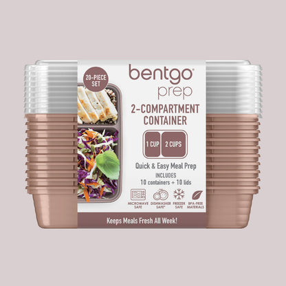 Bentgo Prep 2-Compartment Meal Prep Containers (20-Piece)