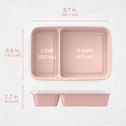 Bentgo Prep 2-Compartment Meal Prep Containers (20-Piece)
