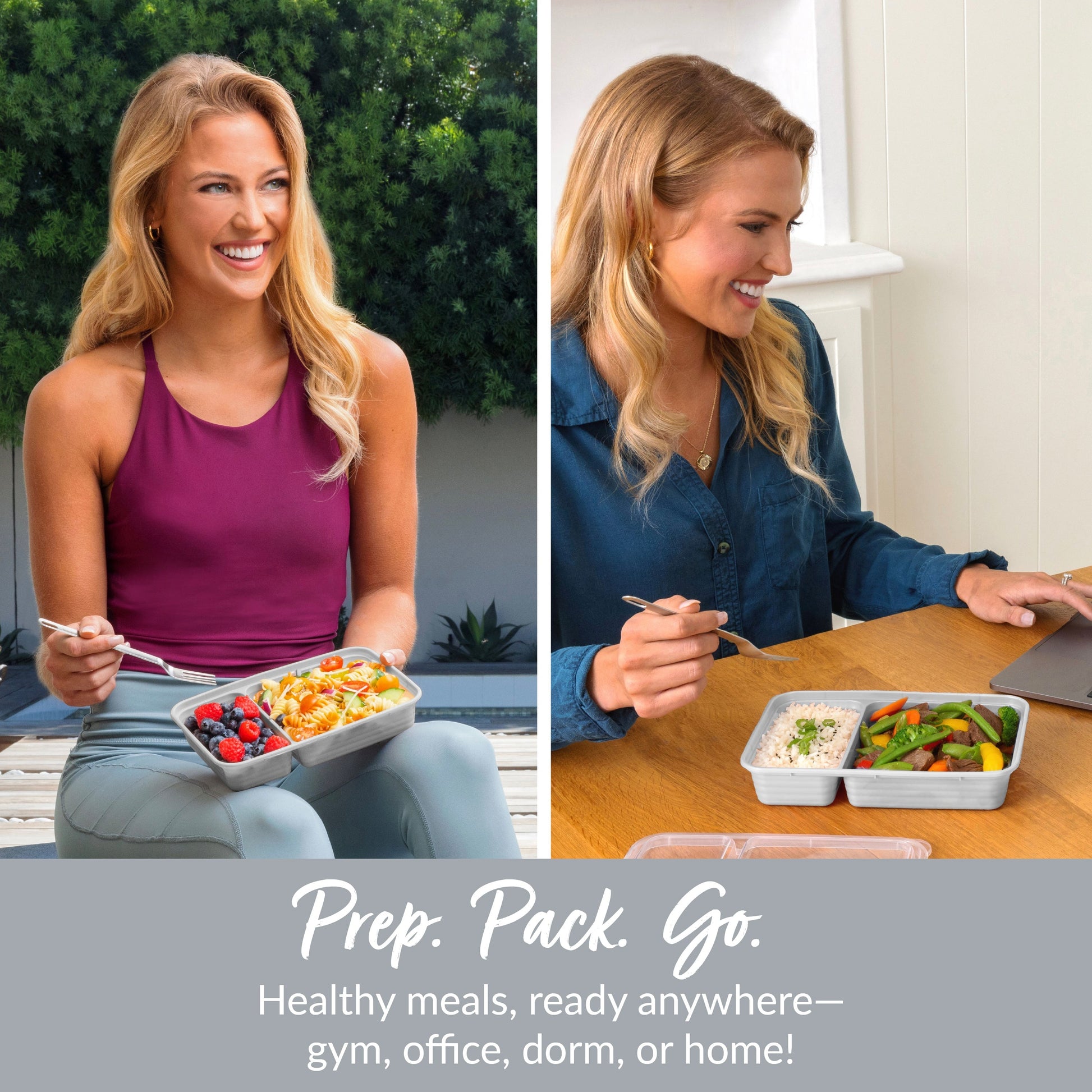 Bentgo Prep 2-Compartment Meal Prep Containers (20-Piece)