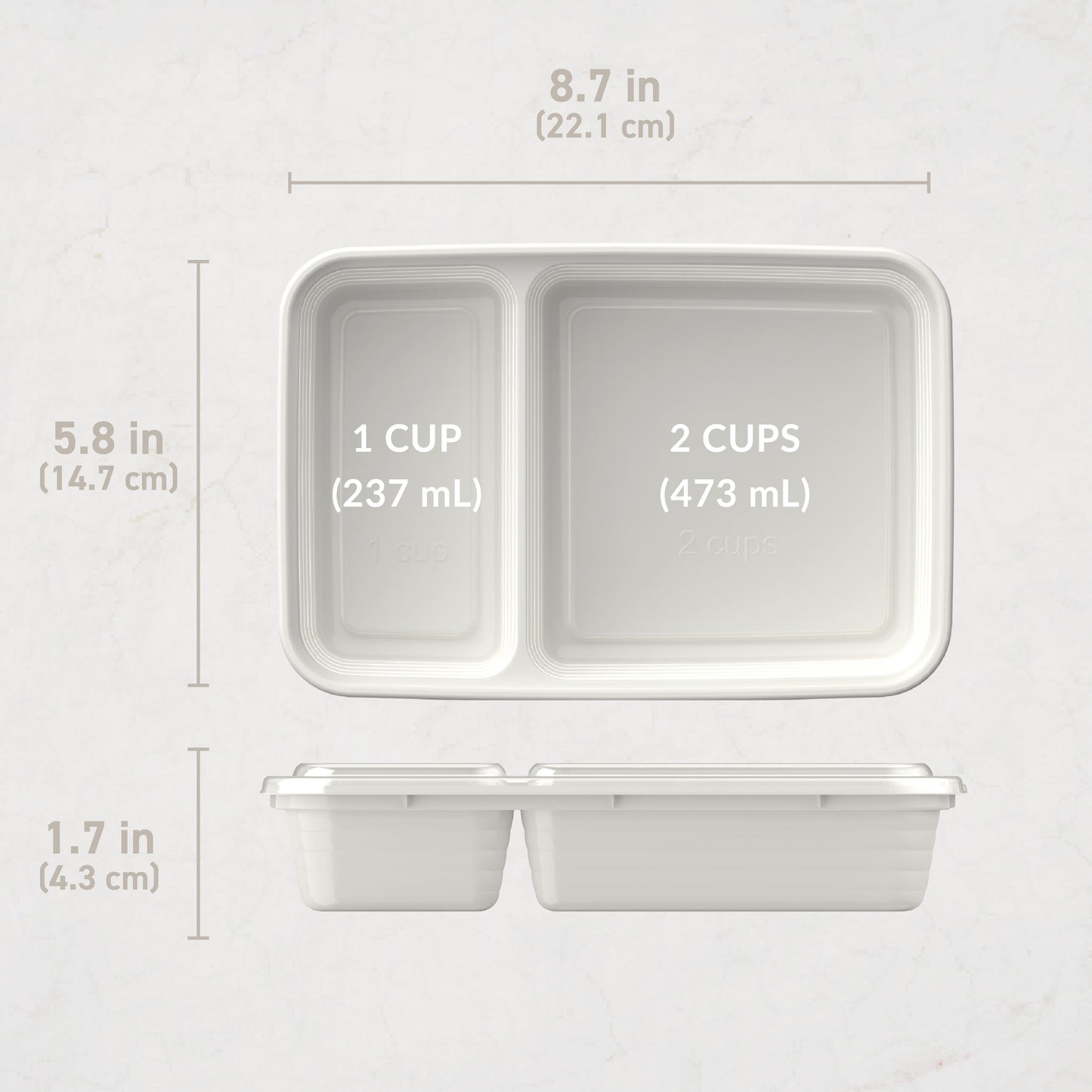 Bentgo Prep 2-Compartment Meal Prep Containers (20-Piece)