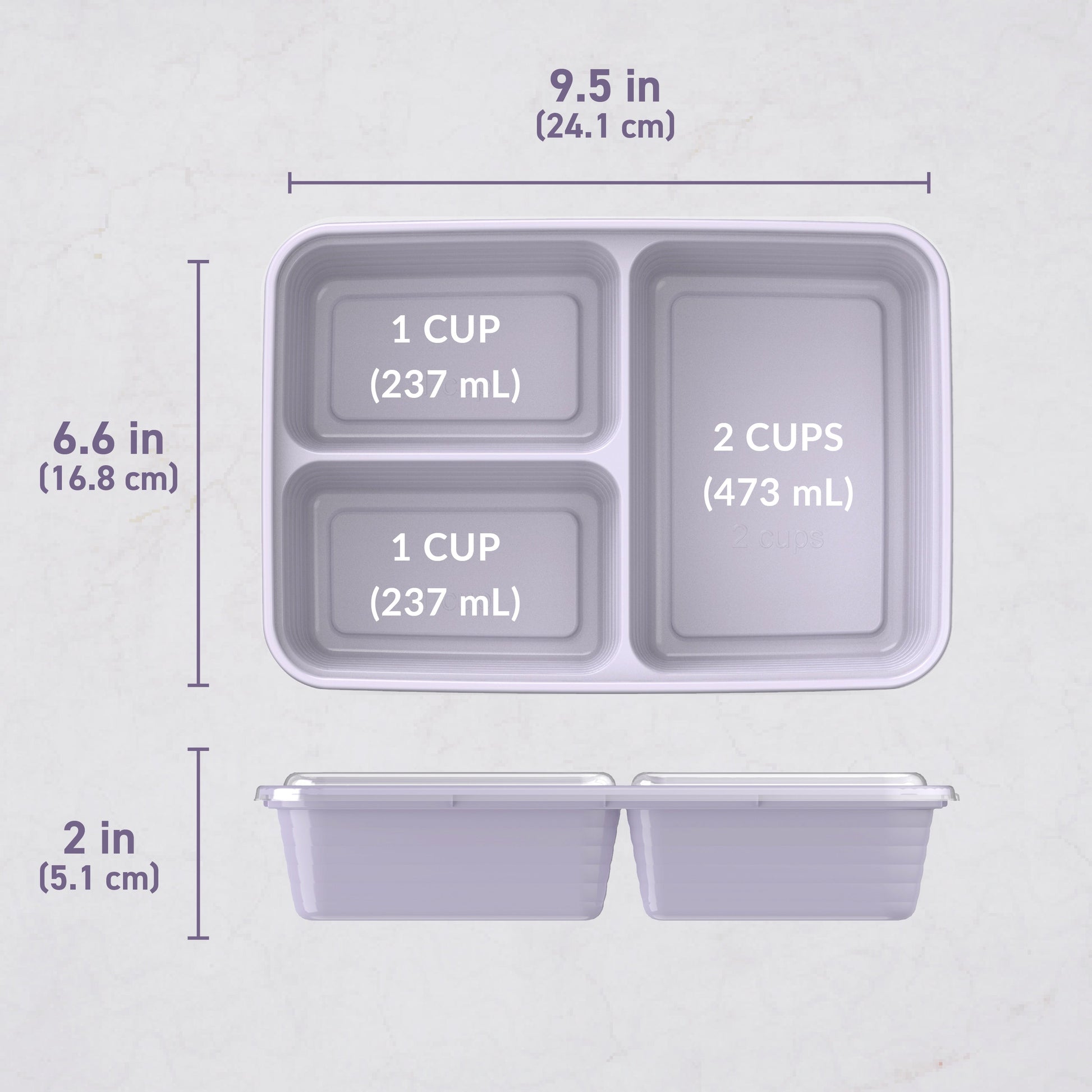 Bentgo Prep 3-Compartment Meal Prep Containers (20-Piece)