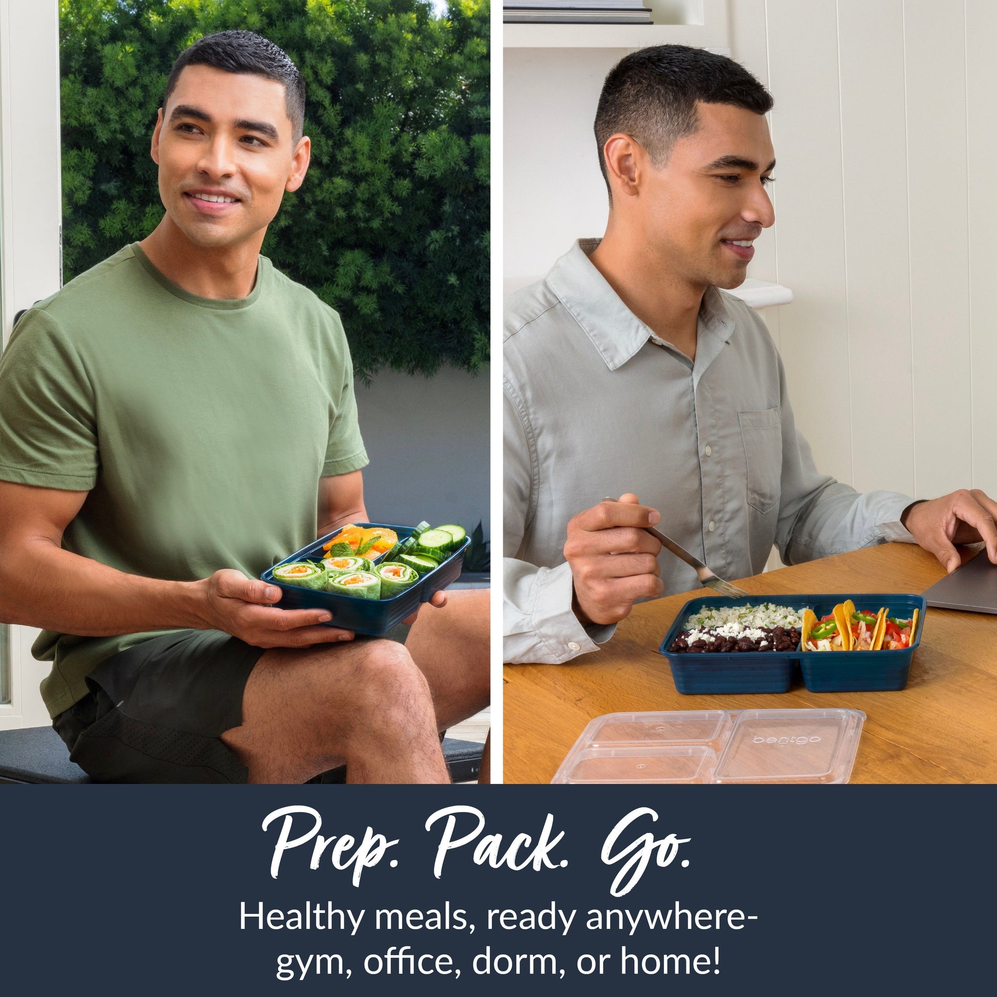 Bentgo Prep 3-Compartment Meal Prep Containers (20-Piece)