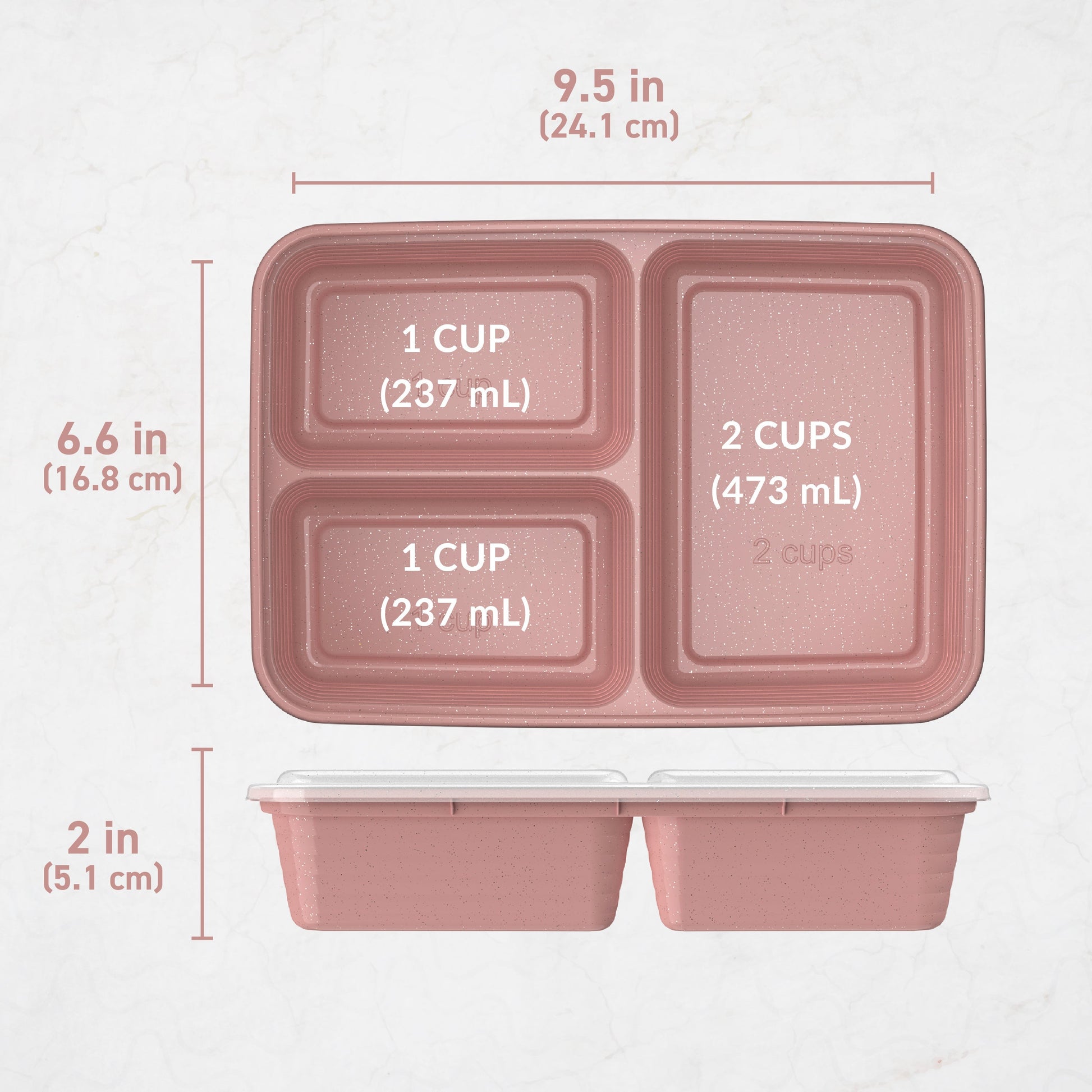 Bentgo Prep 3-Compartment Meal Prep Containers (20-Piece)
