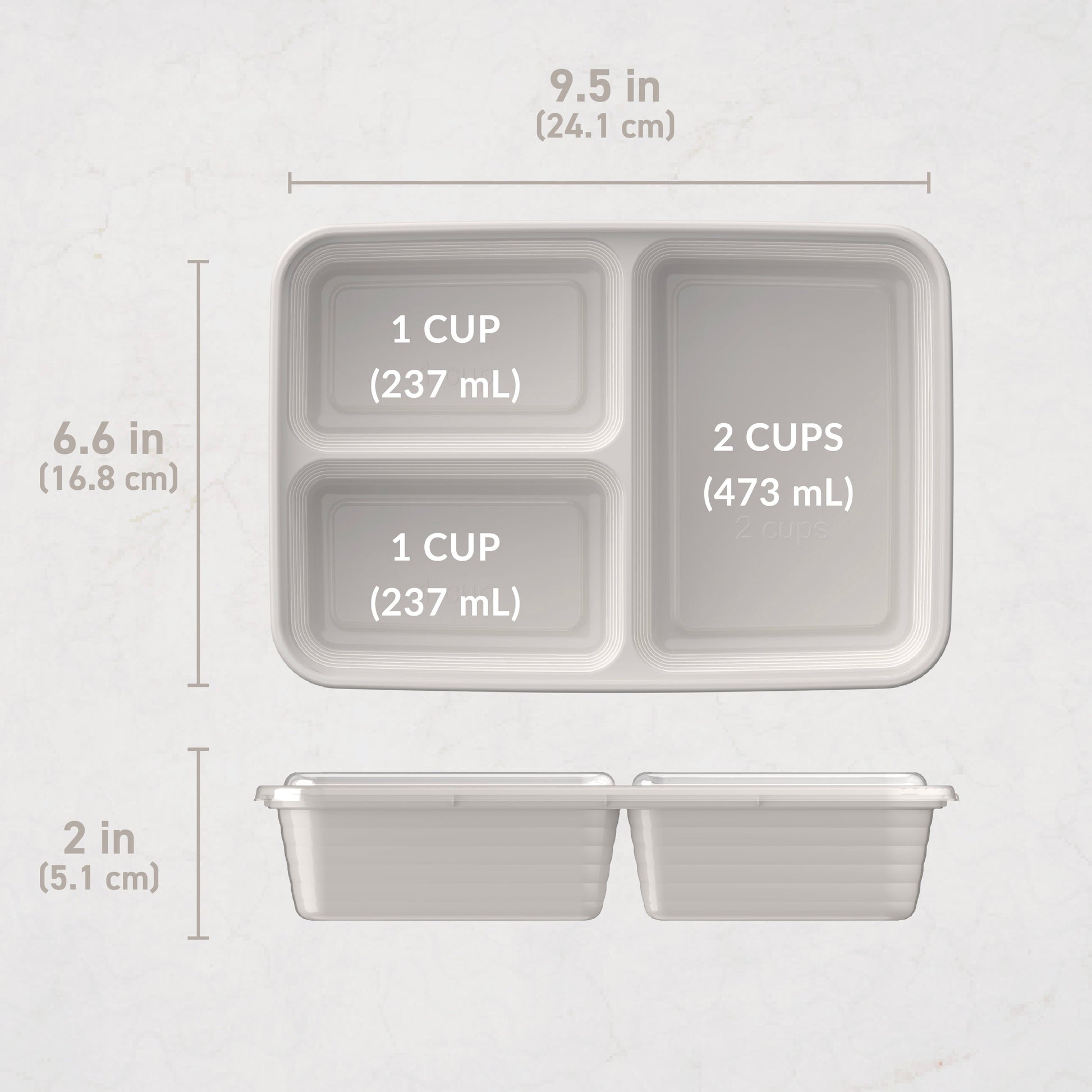 Bentgo Prep 3-Compartment Meal Prep Containers (20-Piece)