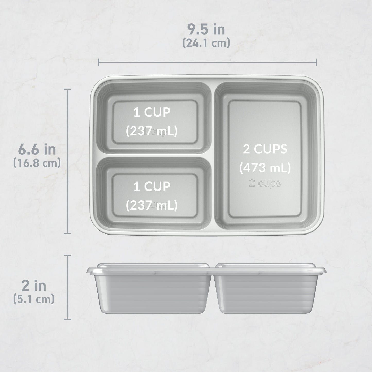 Bentgo Prep 3-Compartment Meal Prep Containers (20-Piece)