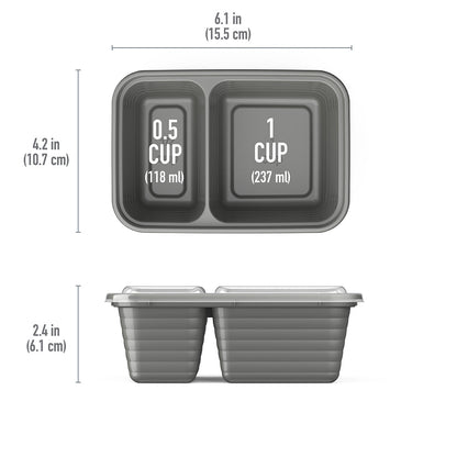 Bentgo Prep 2-Compartment Snack Containers (20-Piece)